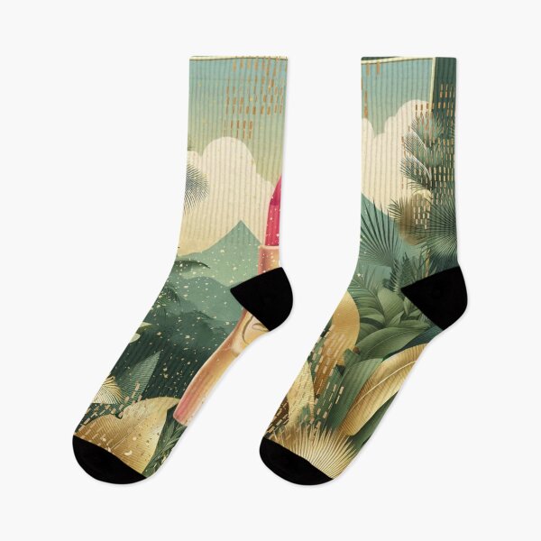 Item preview, Elegant Gold Tropical Jungle Pattern | Botanical Palm Leaves Design designed and sold by Sugar Wisdom .