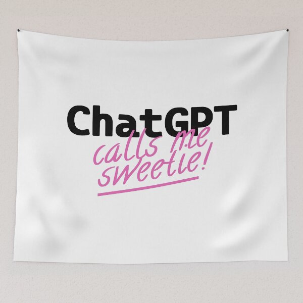 Item preview, ChatGPT Calls Me Sweetie - Soft Tech Love Sticker designed and sold by SageAndMe.