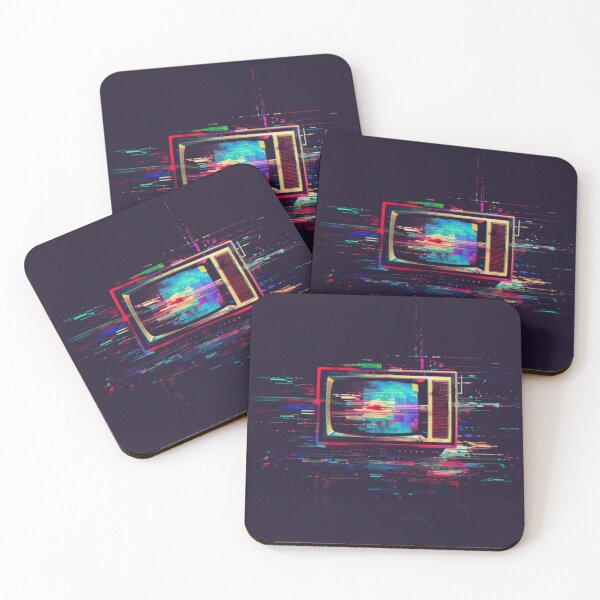 Item preview, Retro TV with Glitch – Neon Vaporwave Aesthetic designed and sold by Neuro Muse Studio.