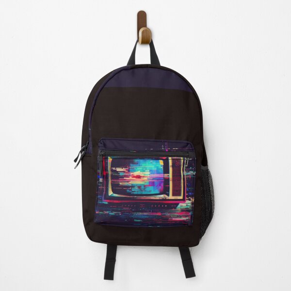Item preview, Retro TV with Glitch – Neon Vaporwave Aesthetic designed and sold by Neuro Muse Studio.