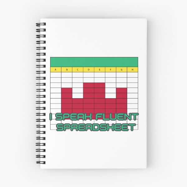 Item preview, I Speak Fluent Spreadsheet Pixel Grid Office Humor for Data and Accounting Pros designed and sold by The Sun Brings Light.