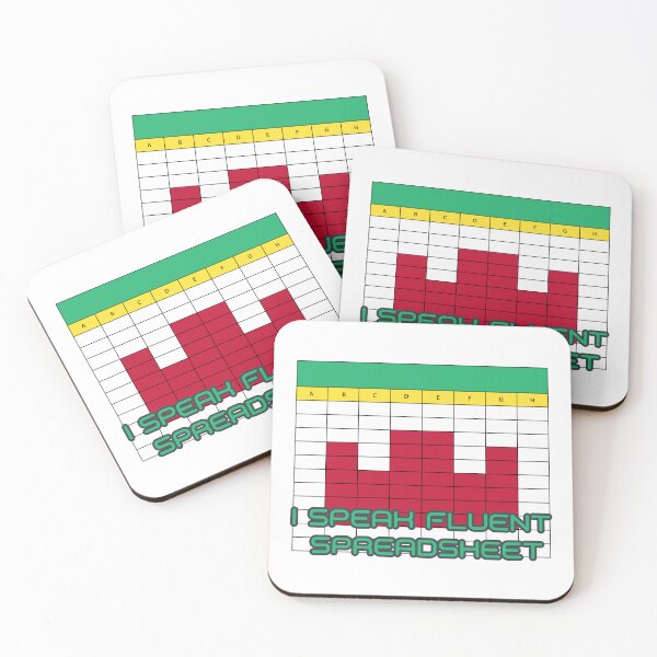 Item preview, I Speak Fluent Spreadsheet Pixel Grid Office Humor for Data and Accounting Pros designed and sold by The Sun Brings Light.