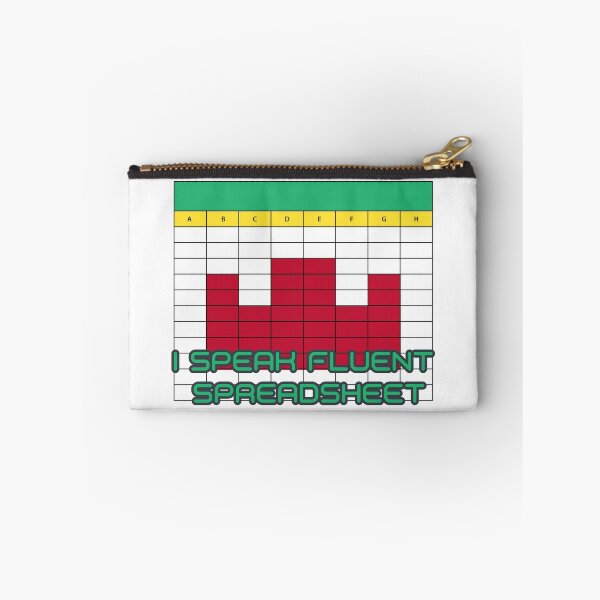 Item preview, I Speak Fluent Spreadsheet Pixel Grid Office Humor for Data and Accounting Pros designed and sold by The Sun Brings Light.