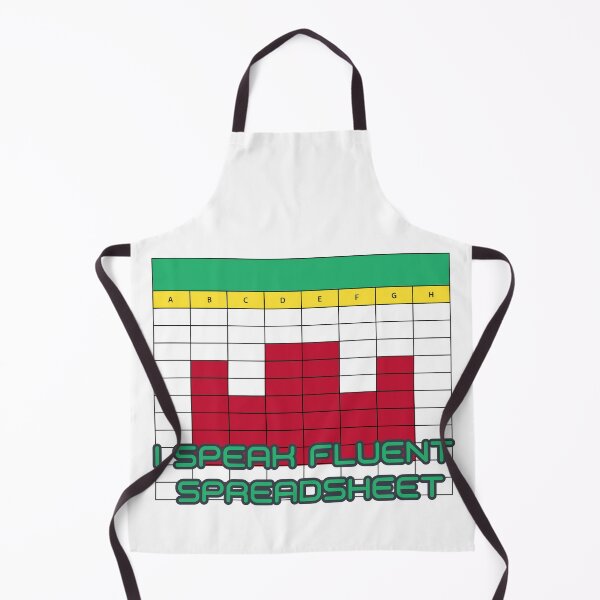 Item preview, I Speak Fluent Spreadsheet Pixel Grid Office Humor for Data and Accounting Pros designed and sold by The Sun Brings Light.