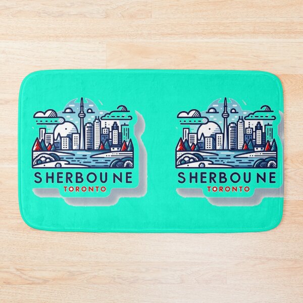 Item preview,  Sherbourne Toronto Skyline & Nature | Cute Canada Sticker Design,   designed and sold by PaintMeWorld.