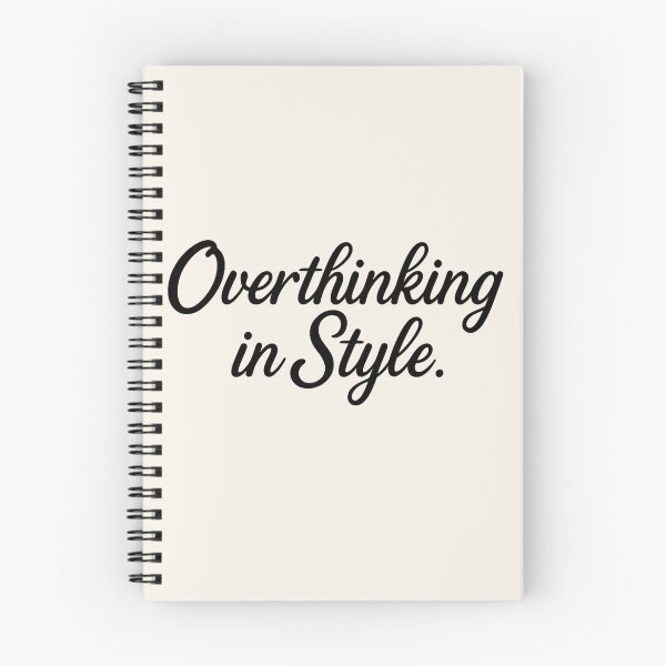 Item preview, Overthinking in Style – Elegant Minimalist Typography Design for Thoughtful Mind designed and sold by Inspired by CarMa.