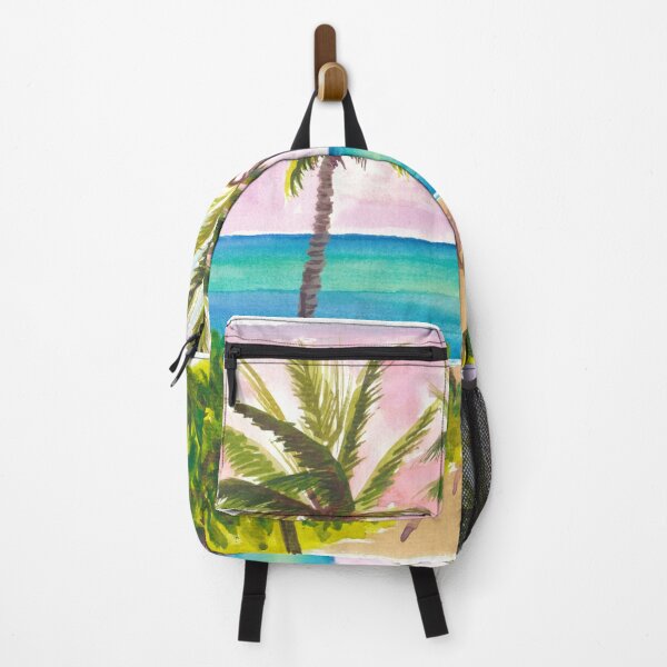 Item preview, Gorgeous Seascape with Palms and Turquoise Blue Sea designed and sold by artshop77.