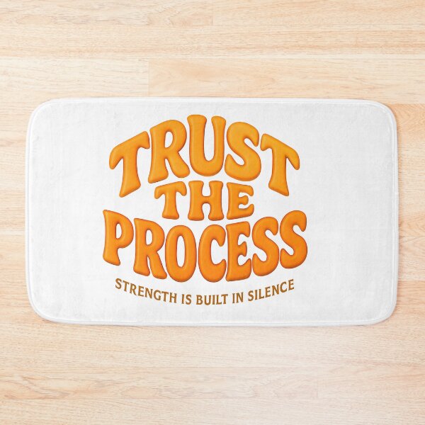 Item preview, Trust The Process 3D Motivational Typography designed and sold by WolfPixelRo.
