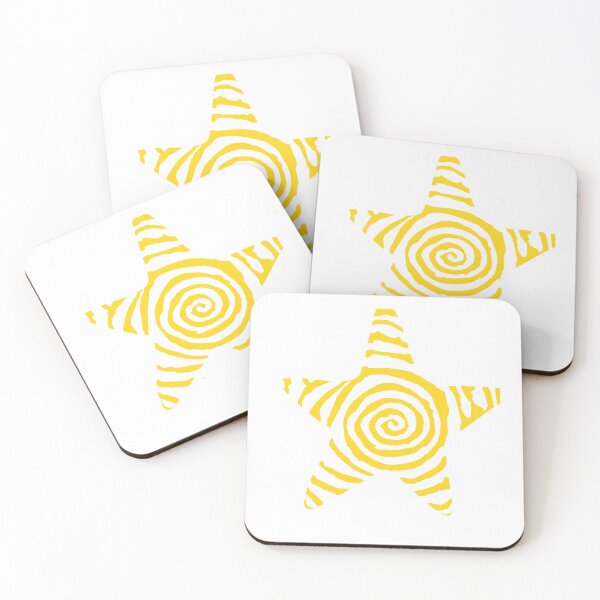 Item preview, Yellow Star – Punk Spiral Design designed and sold by FarieArt.