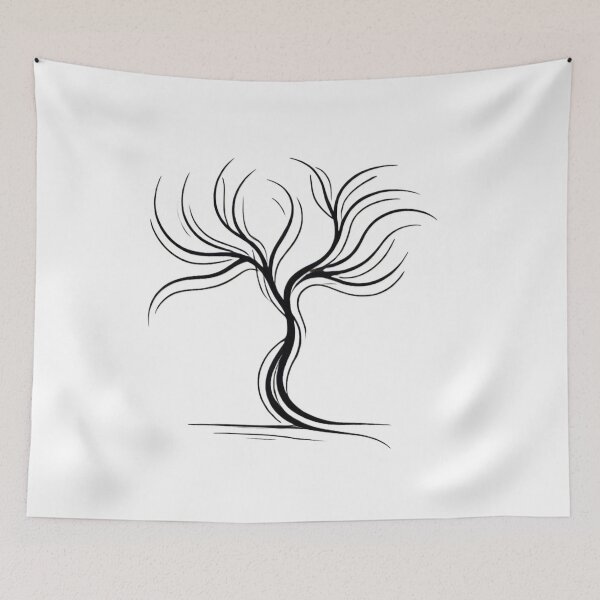 Item preview, Whispering Tree – Minimalist Art designed and sold by Don't Crack Art.