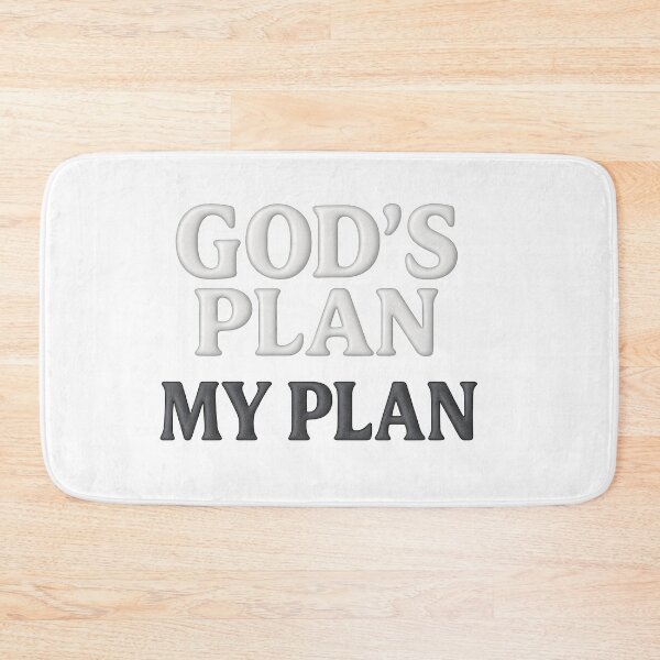 Item preview, God's Plan Is Greater 3D Faith Quote Design designed and sold by WolfPixelRo.