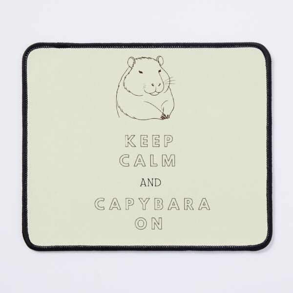 Item preview, Keep Calm and Capybara On designed and sold by AlyssCozyChaos.