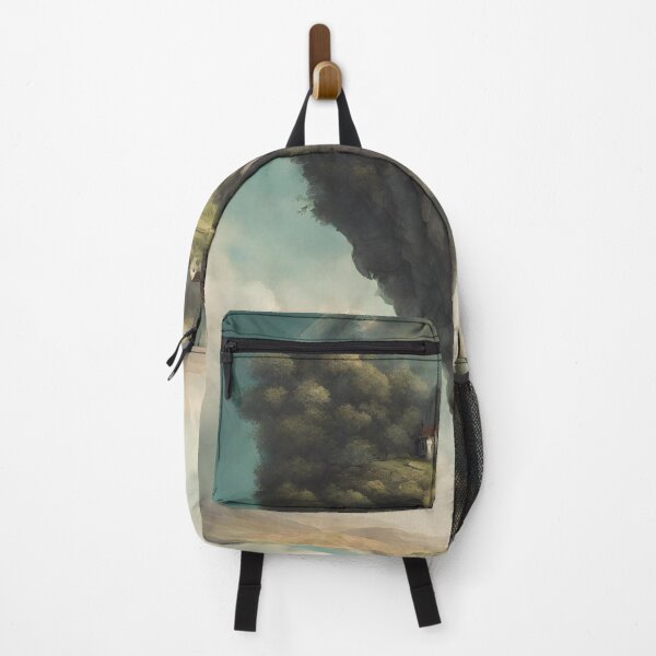 Item preview, Floating Island Village Fantasy Art | Surreal Dreamlike Landscape designed and sold by echowood26.