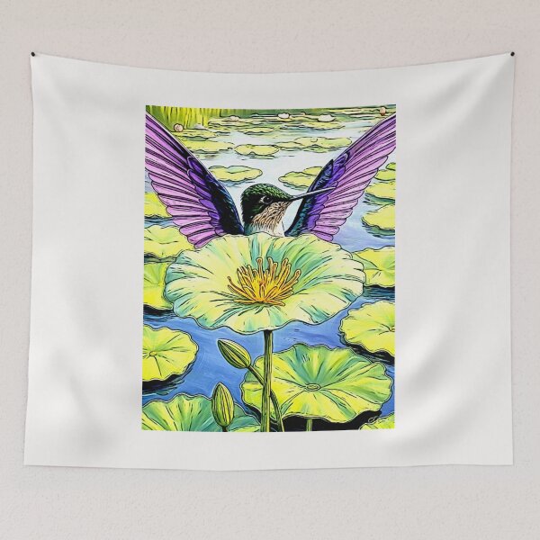 Item preview, Hummingbird Sylph-de-cauda-violeta (Aglaiocercus coelestis) designed and sold by Helios Be. Lavsh.
