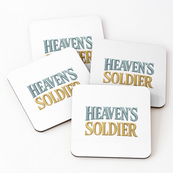 Item preview, Heaven's Soldier 3D Christian Warrior Typography designed and sold by WolfPixelRo.