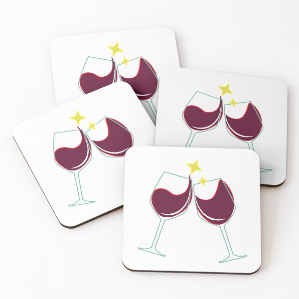 Item preview, Wine glasses celebrating in a toast designed and sold by Merch Project.