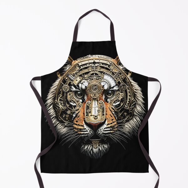 Item preview, Clockwork Tiger: Steampunk Beast Art designed and sold by ShadowAndSlate.