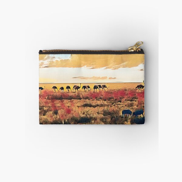 Item preview, Dusty Ostrich Parade Artfully Presented designed and sold by Kay Brewer.