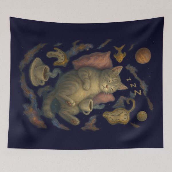 Item preview, Cosmic Catnap – Dreaming in the Void designed and sold by TeeLabDesign.