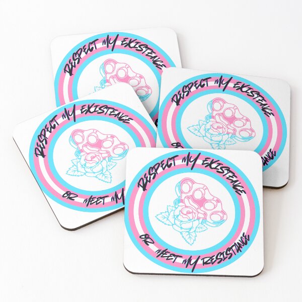 Item preview, Respect My Existence Trans Pride Sticker designed and sold by C. Creative.