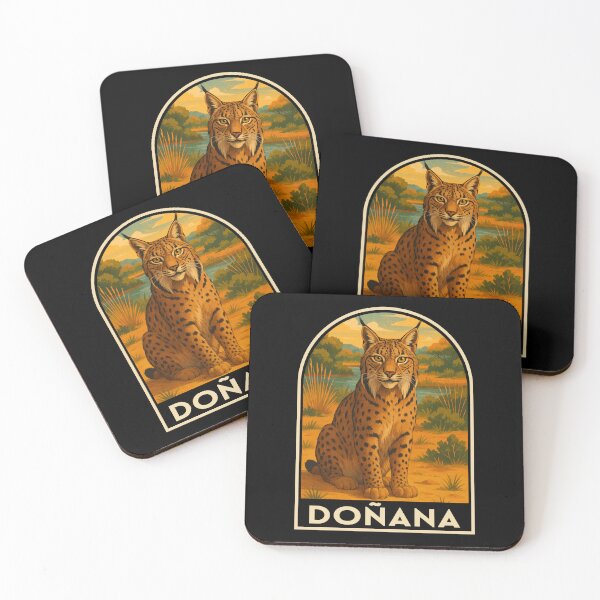 Artikelvorschau, Doñana Nationalpark Iberischer Luchs Vintage Kunst entworfen und verkauft von JackCurtis1991.