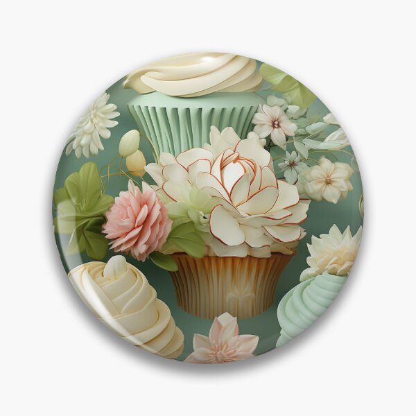 Item preview, Dreamlike Cupcakes with Floral Surprises designed and sold by mittie101.