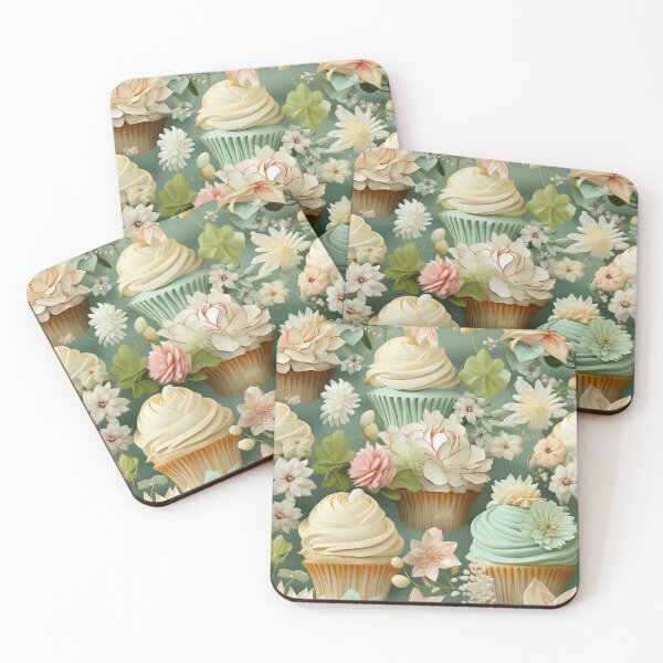 Item preview, Dreamlike Cupcakes with Floral Surprises designed and sold by mittie101.