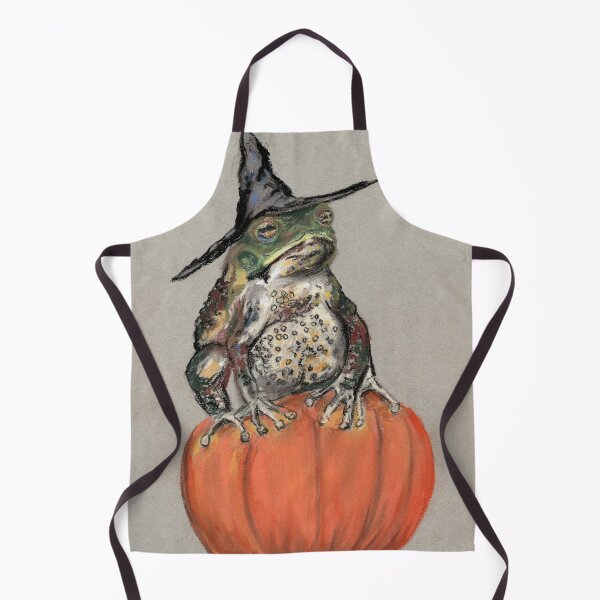 Item preview, Witch Toad on Pumpkin Halloween Art designed and sold by SomeChicksArt.