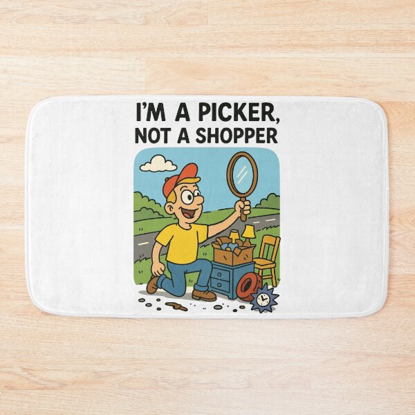 Item preview, I'm A Picker Not A Shopper Vintage Retro designed and sold by LuminOrb.