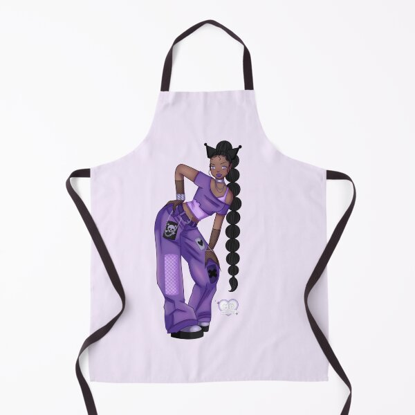 Item preview, Goth Cutie in Purple – Alt Girl Aesthetic Art designed and sold by MyMarvelousShop.