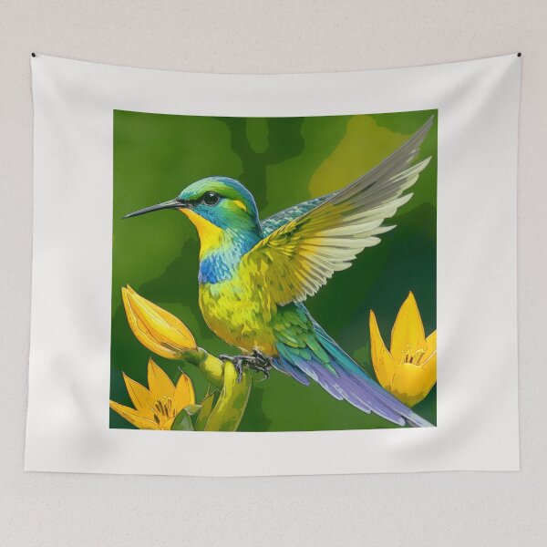 Item preview, Hummingbird Sylph-de-cauda-violeta (Aglaiocercus coelestis)#1 designed and sold by Helios Be. Lavsh.