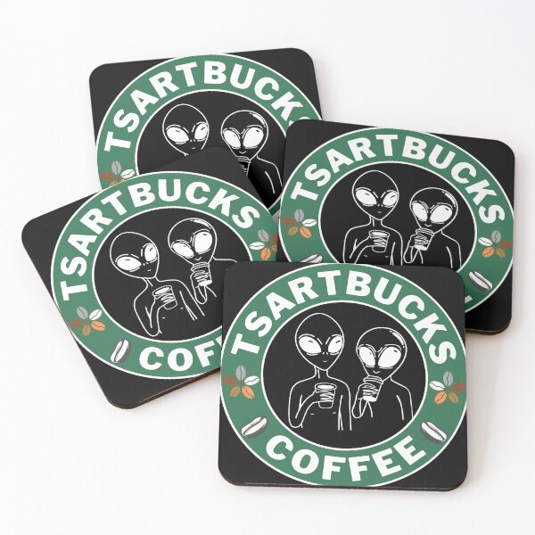 Item preview, "Tsartbucks Alien Coffee – Fun Sci-Fi  with a Cosmic Twist" designed and sold by nuchy.