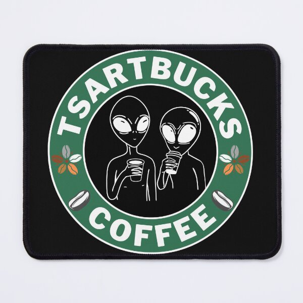 Item preview, "Tsartbucks Alien Coffee – Fun Sci-Fi with a Cosmic Twist" designed and sold by nuchy.