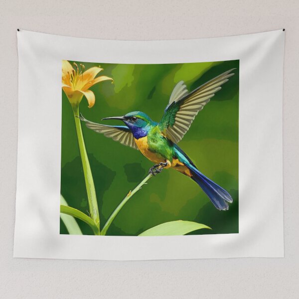 Item preview, Hummingbird Sylph-de-cauda-violeta (Aglaiocercus coelestis)#5 designed and sold by Helios Be. Lavsh.
