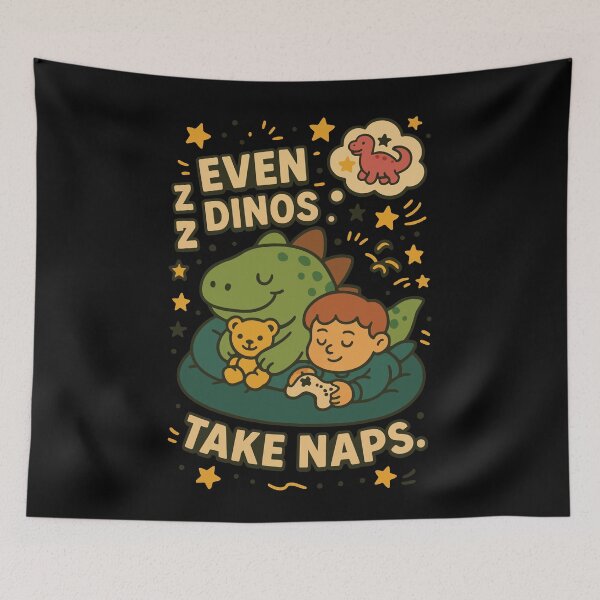 Item preview, Even Dinos Take Naps Dinosaur Lovers designed and sold by LuminOrb.