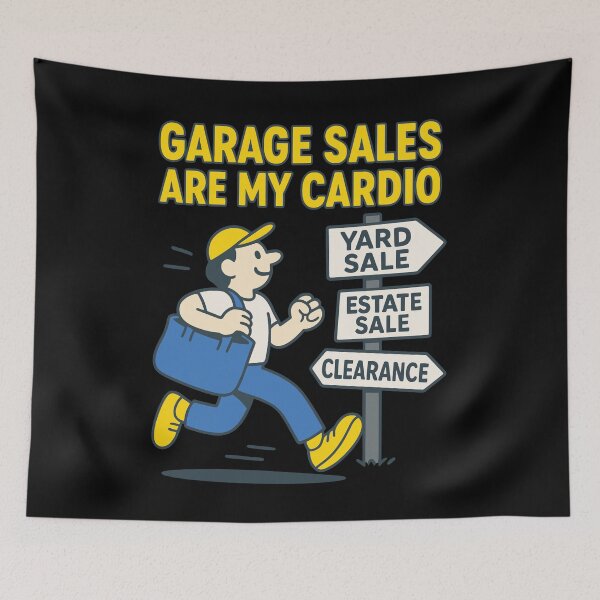 Item preview, Garage Sales Are My Cardio Flea Market Lovers designed and sold by LuminOrb.