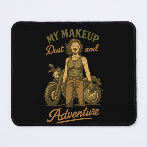 Item preview, My Makeup Dust And Adventure Motorrad Biker designed and sold by LuminOrb.
