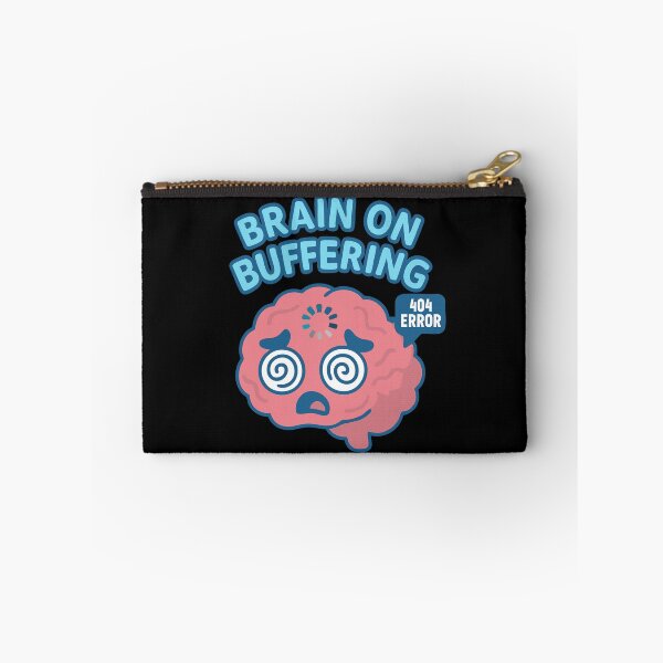 Item preview, Brain on Buffering – 404 Thinking Not Found designed and sold by TeeLabDesign.