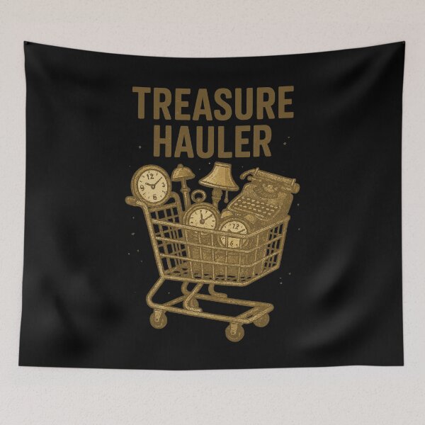Item preview, Treasure Hauler Antique Collectors Flea Market designed and sold by LuminOrb.