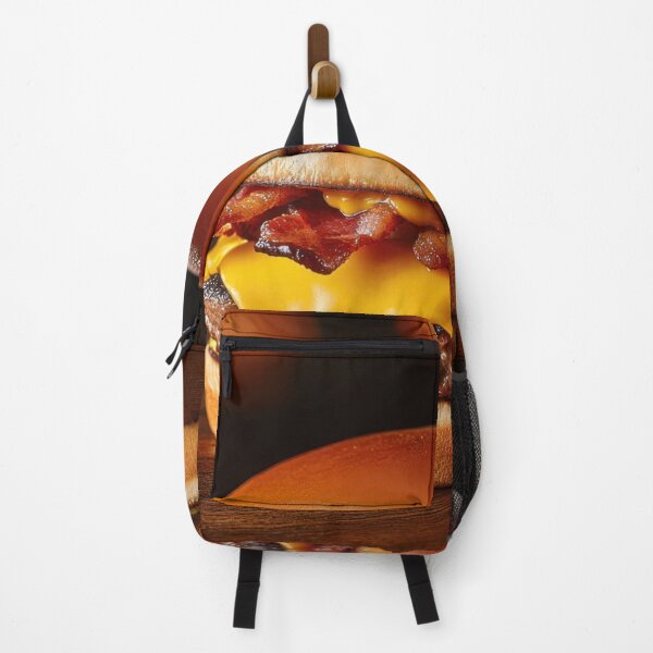 Item preview, Bacon cheeseburger on wood designed and sold by anytka.