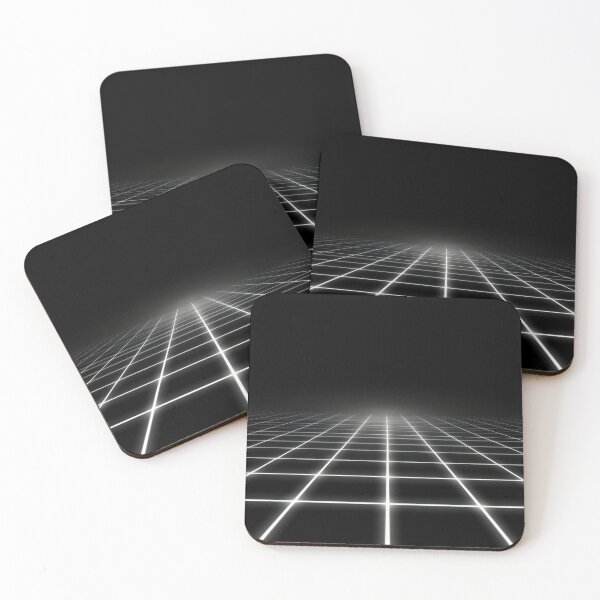 Item preview, Black background grid pattern designed and sold by anytka.