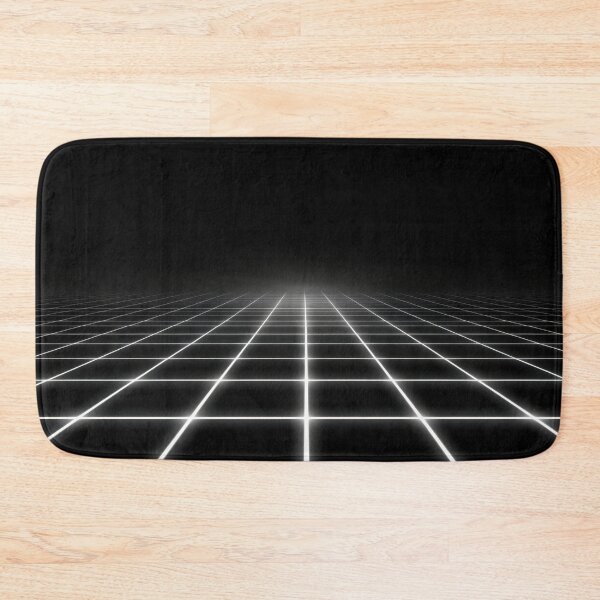 Item preview, Black background grid pattern designed and sold by anytka.