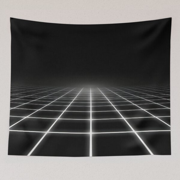 Item preview, Black background grid pattern designed and sold by anytka.
