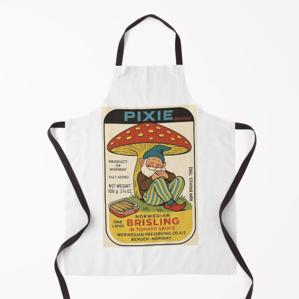 Item preview, Pixie Brand Norwegian Sardines Vintage Label Art designed and sold by weirdfishes123.