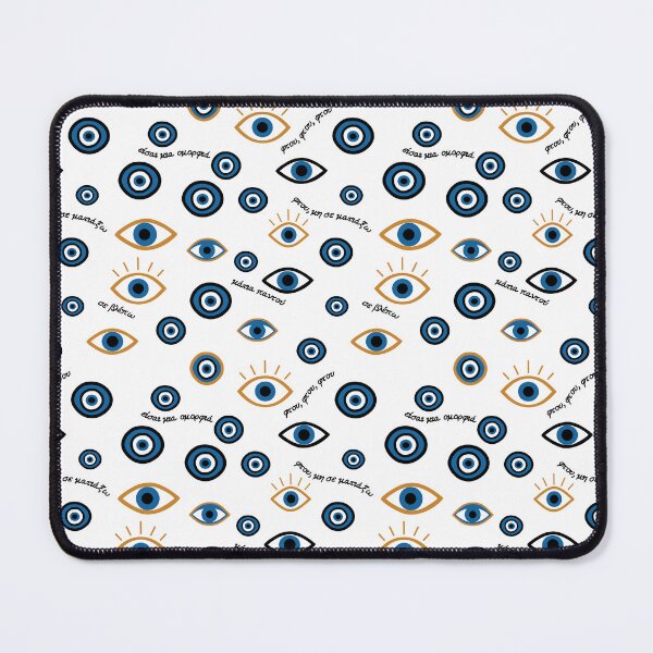 Item preview, Evil Eye Greek Pattern – “Ftou Ftou” Amulet Design designed and sold by Happy Puppy Print On Demand.