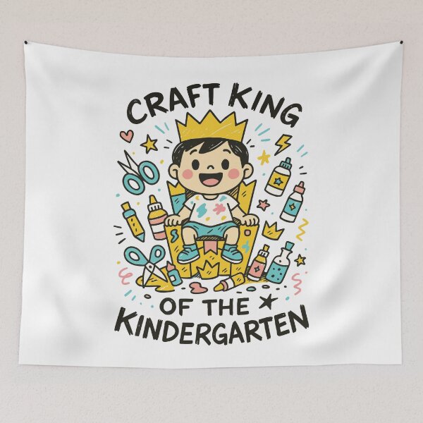 Item preview, Craft King Of The Kindergarten Artist designed and sold by LuminOrb.