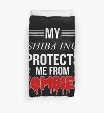 Zombie Shiba Inu - Gift For Shiba Inu Owner Duvet Cover