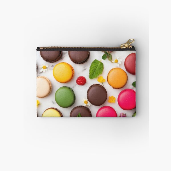Item preview, Colorful macarons spread on a table designed and sold by anytka.