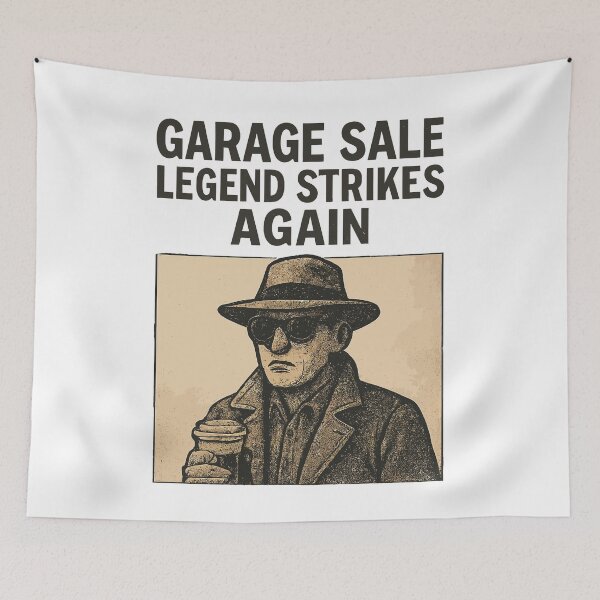 Item preview, Garage Sale Legend Strikes Again Retro Flea Market designed and sold by LuminOrb.