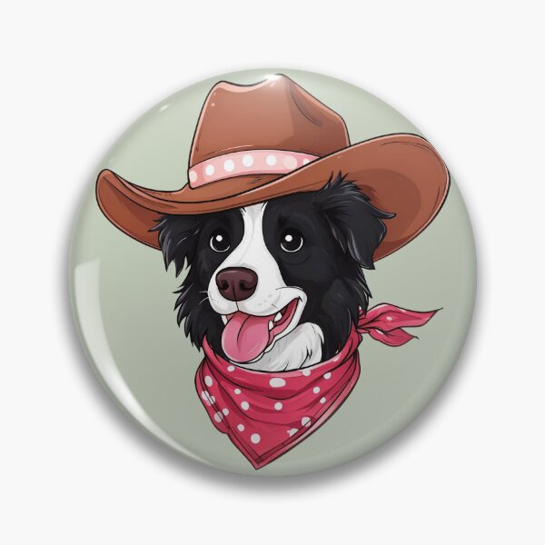 Item preview, Western Cowboy Hat Border Collie designed and sold by DesignsBySkull.
